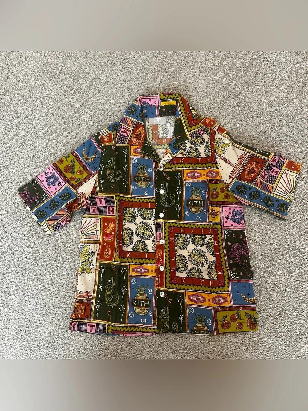Kith Kids Tropical Tapestry Button Down and Pants Set